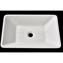 Modern pure acrylic square countertop washbasin for hotel